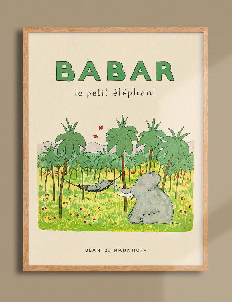 Babar le petit éléphant 30x40cm print - Generosa Home & Living - -