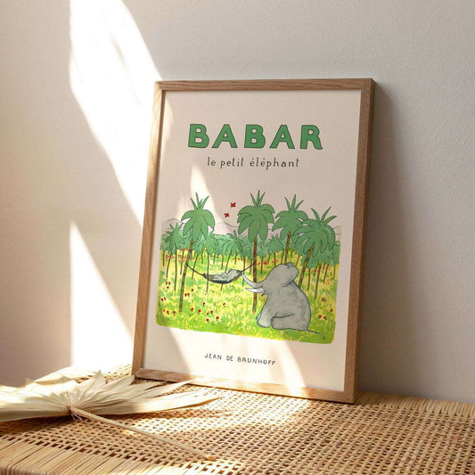 Babar le petit éléphant 30x40cm print - Generosa Home & Living - -