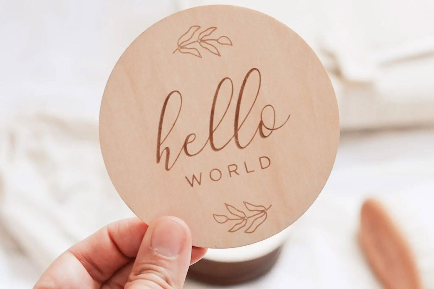 Baby Monthly Milestone Wooden Cards/Discs - Generosa Home & Living - -