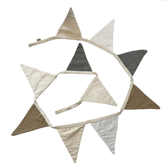 Bunting- white, beige and grey - Generosa Home & Living - -
