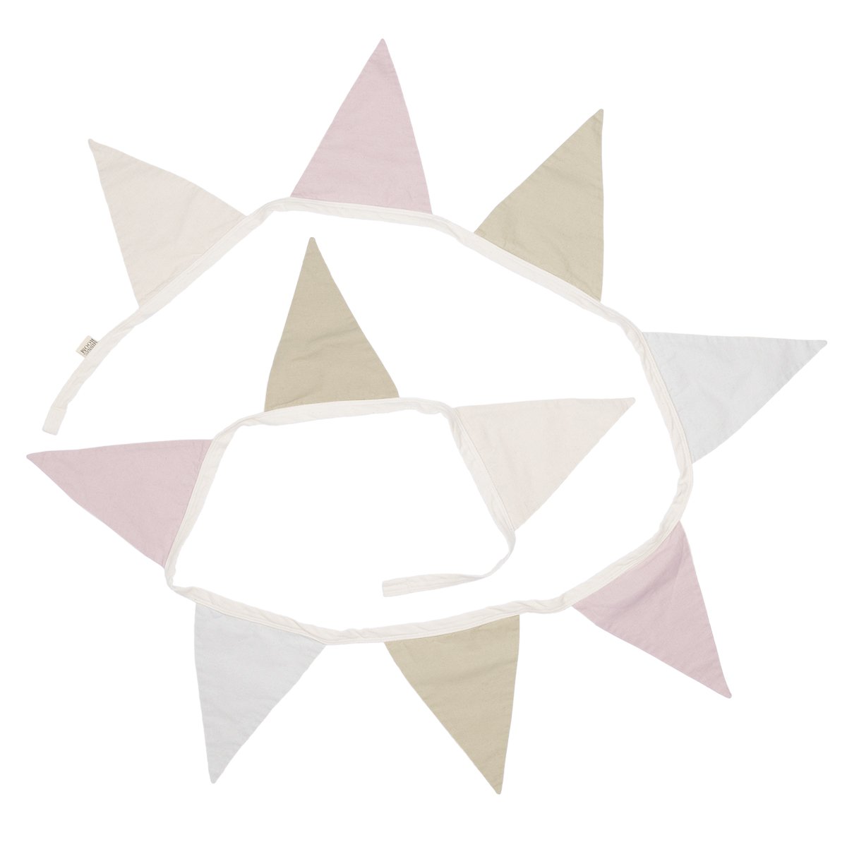 Bunting- white, beige and rose - Generosa Home & Living - -
