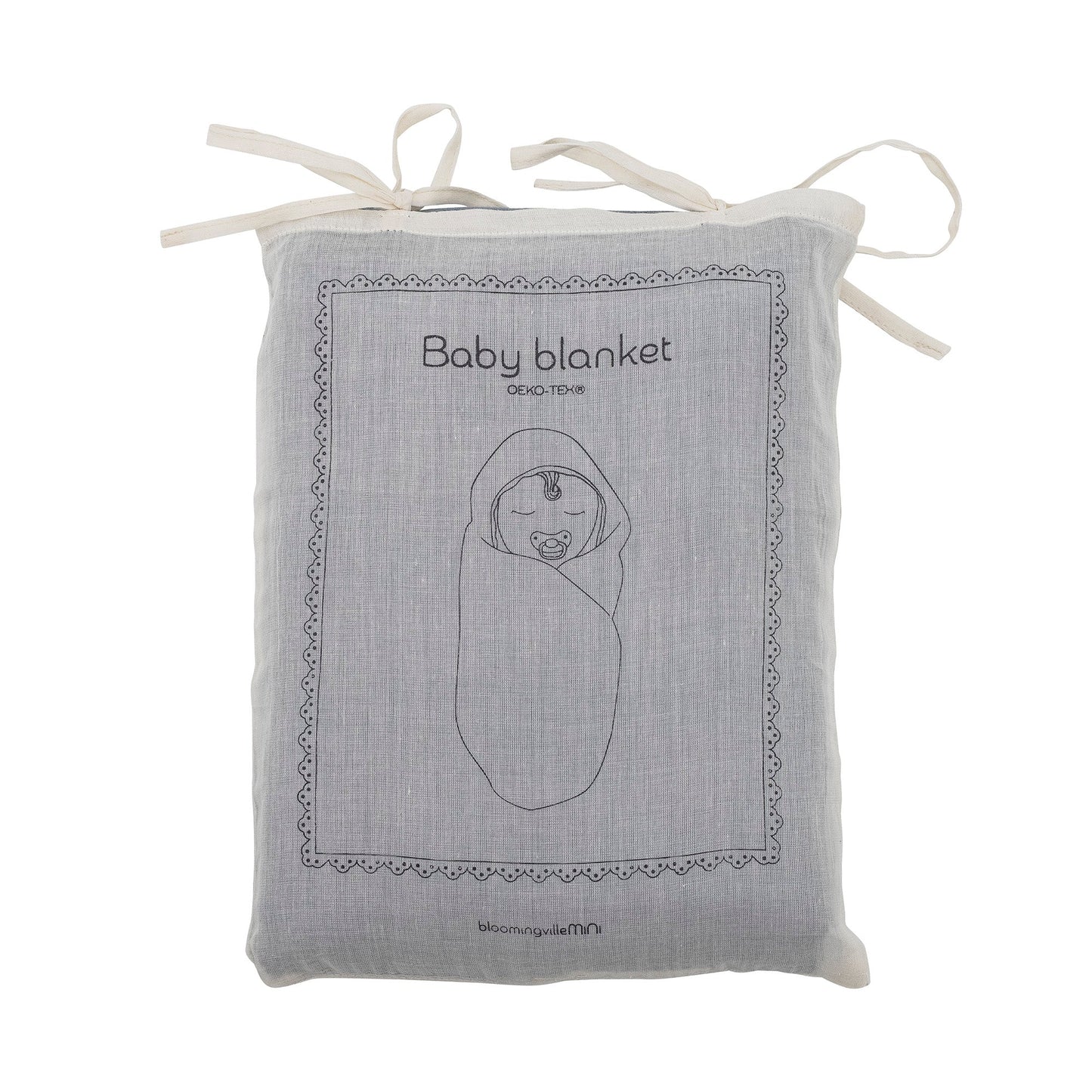 Muslin Blanket - Blue, Cotton-OEKO