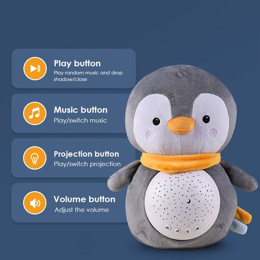 Star Projector with Music - Starry Sky Penguin