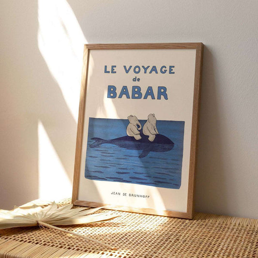 Le Voyage de Babar 30x40cm print