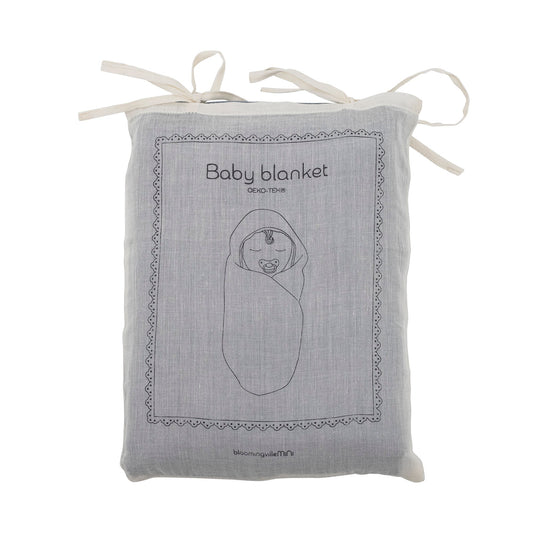 Muslin Blanket - Blue, Cotton-OEKO